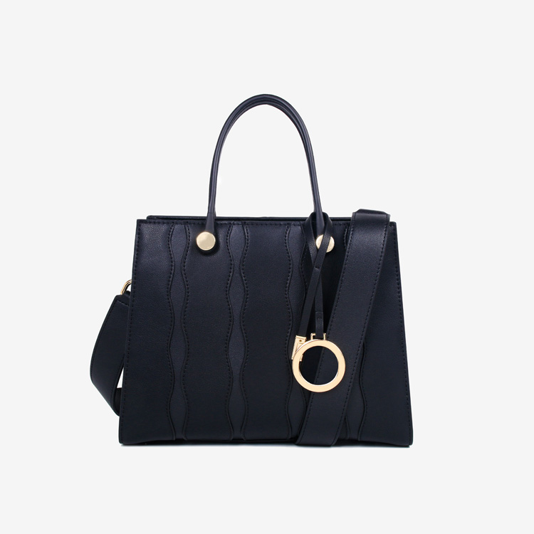 Women's Black Leather Handbag