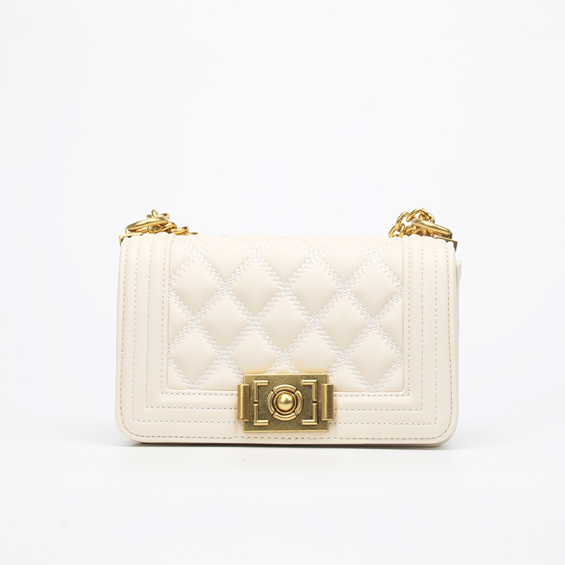 white quilted crossbody bag