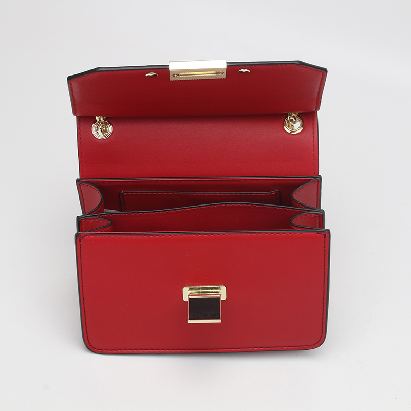 red and black carvela chain bag
