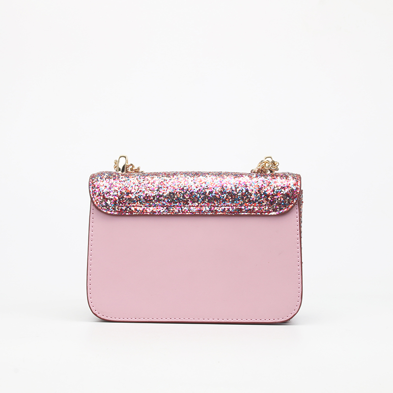 vegan glitter clutch bag