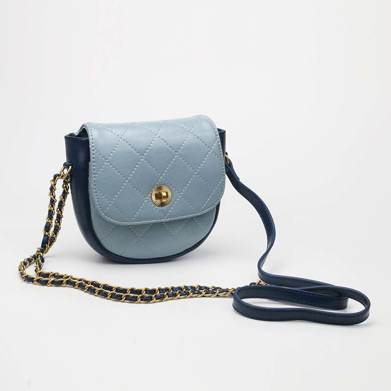 two tone mini satchel purse