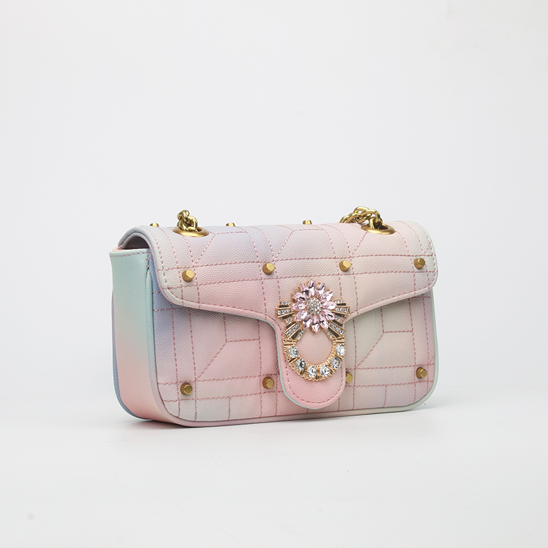 pink satchel handbag