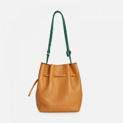 3-way bucket bag in tan color