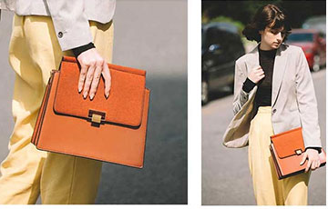 Carry stylish elegant clutch handbag at your daily work
